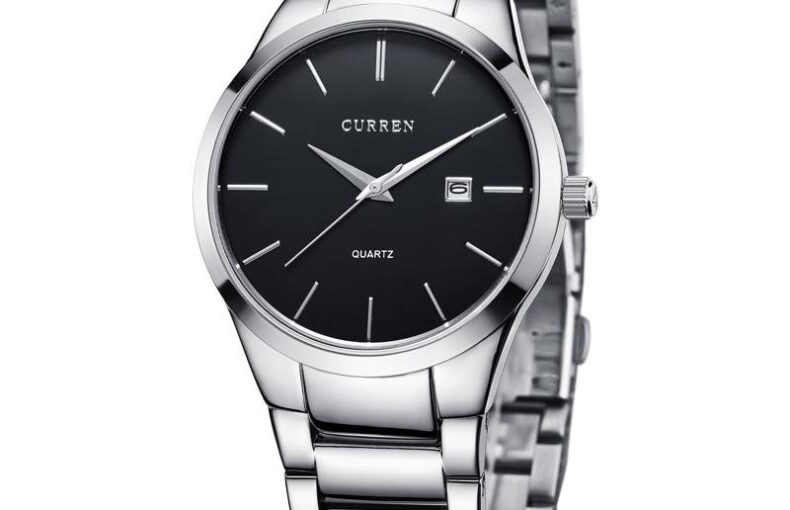 Curren-8106 Quartz Simple Stainless Steel Strap Wrist Watch