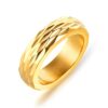 Trendy Gold Plated Wedding Bands Unisex
