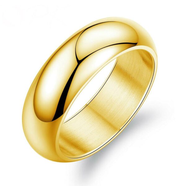 Unisex Gold-Plated Wedding Ring