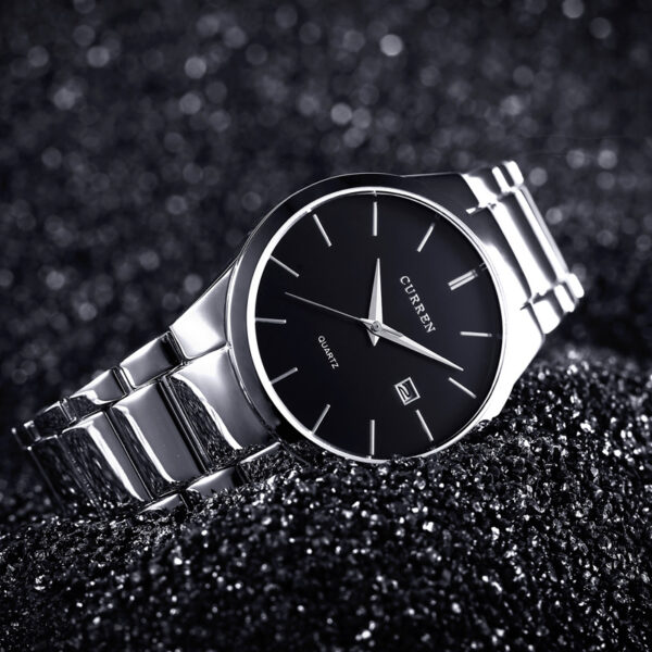 Curren-8106 Quartz Simple Stainless Steel Strap Wrist Watch