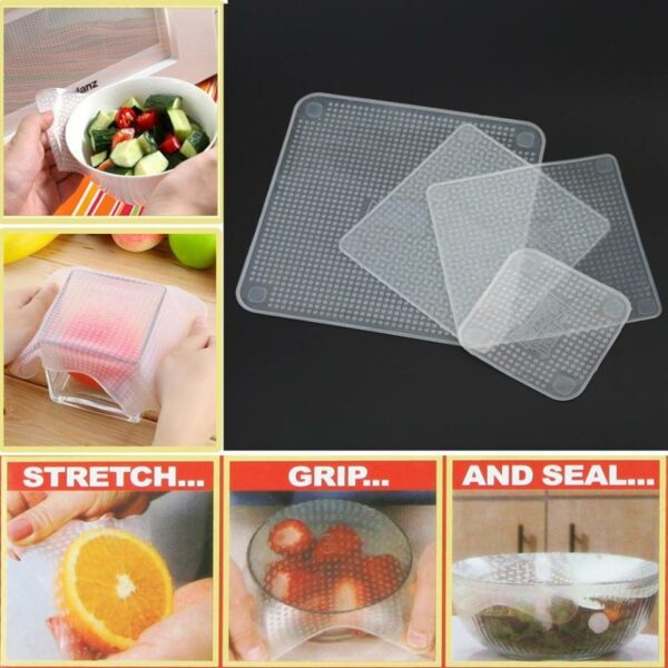 Silicone Heat Resistant Food covers (4 set)