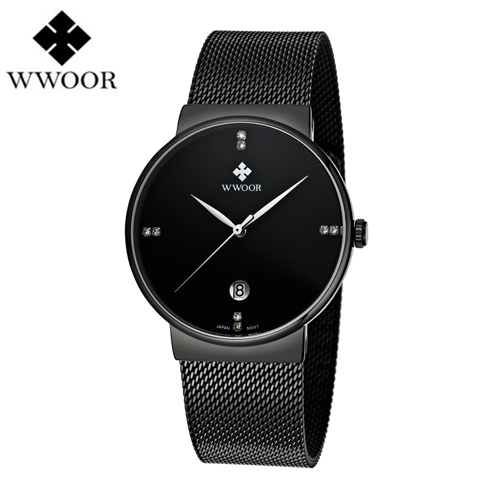 WWOOR-8018 Black Men Wrist Watch