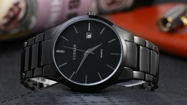 CURREN Men Silver Auto Date Wrist Watch