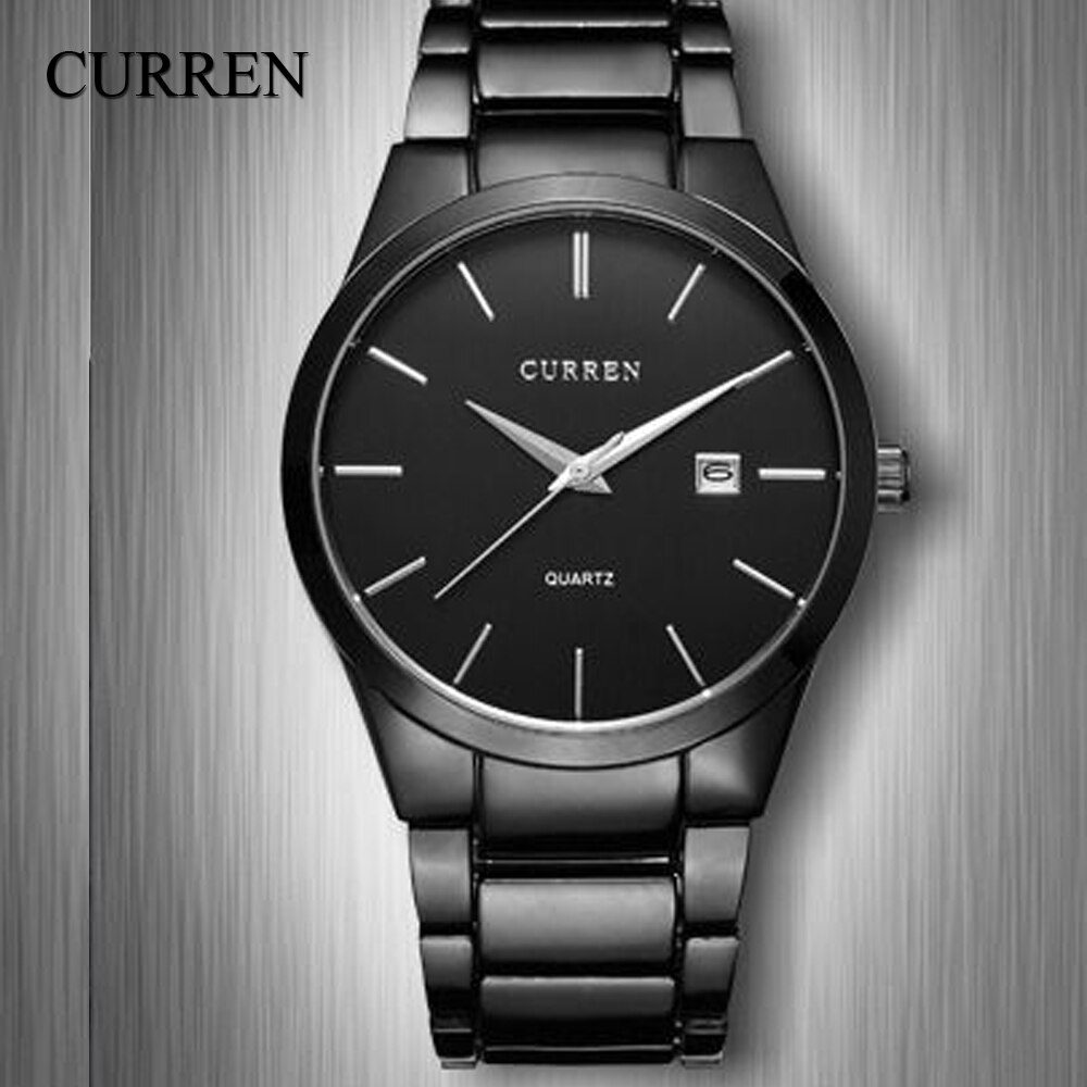 CURREN Men Silver Auto Date Wrist Watch