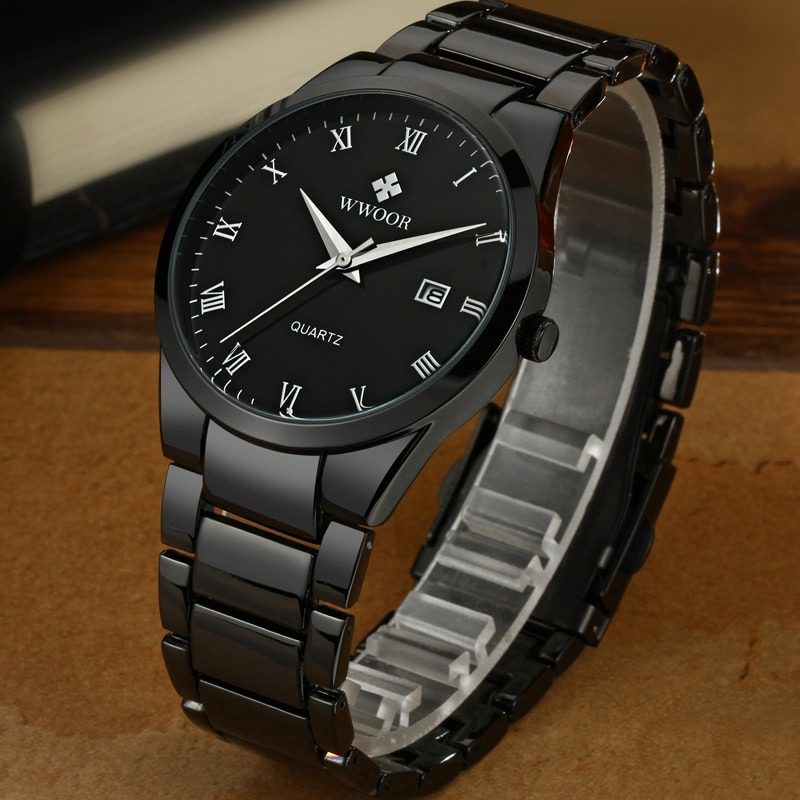 WWOOR 8830M Men's Wrist Watch- Black