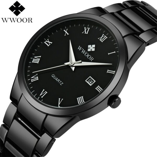 WWOOR 8830M Men's Wrist Watch- Black