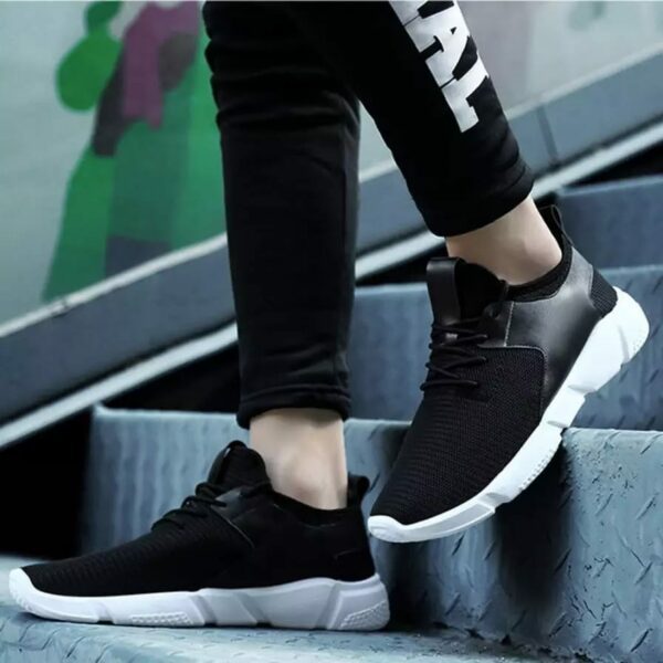 Breathable Mesh Lace-Up Sneakers Shoes for Men