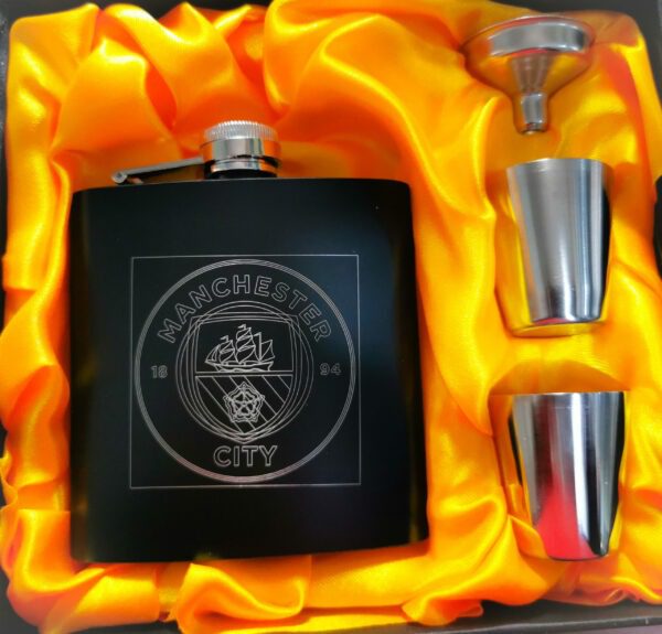 Custom Stainless Steel Black Hip Flask