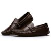 Genuine Leather -Rubber Sole Men Loafer Brown