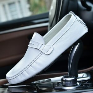 Genuine Leather Rubber Sole Men Loafers