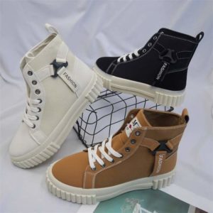High Top Ankle Men Boots Sneakers-Brown