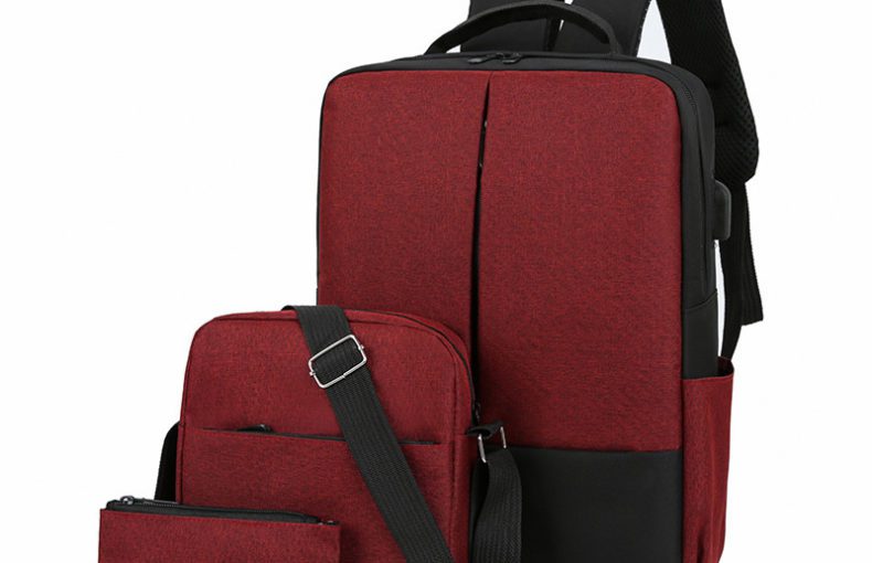 Set of 3 Bags - Laptop Bag With Pouch