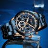 Curren  M-8355 Blue  Men Quartz Luxury Wristwatch