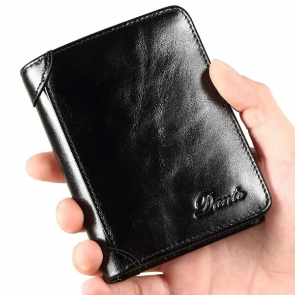 Dante Mens Genuine Leather Wallet-Black