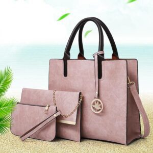 (Set of 3 in 1 Lady's Hand Bag - Pink
