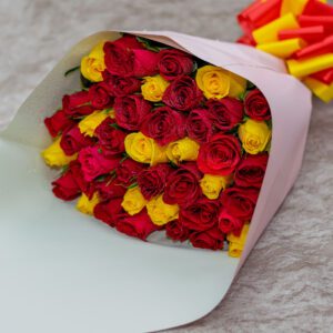 Angel-Mixed Roses Flower Bouquet