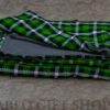 Green Stripped Maasai Fleece Blanket