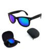 Foldable Blue Frame Fashion Sunglasses