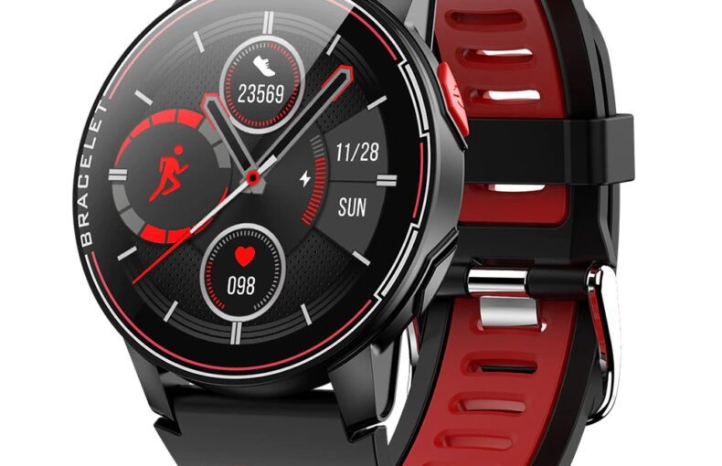 L6 Smartwatch With Red/Black Straps
