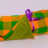 Maasai Fleece Blanket In Yellow and Green Colours