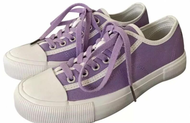 Purple Comfy Ladies Fashion Rubber Shoes