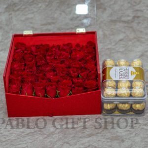 Be Mine Valentine Flowers and Chocolates