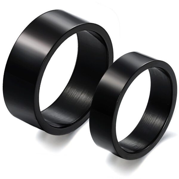 Black Stainless Steel Rings