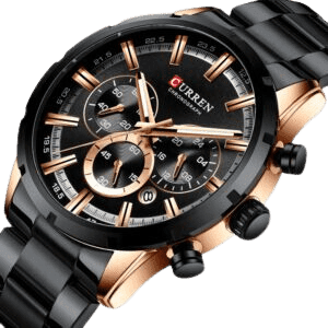 'CURREN M-8363 Black Men Chronograph Quartz Wrist Watch