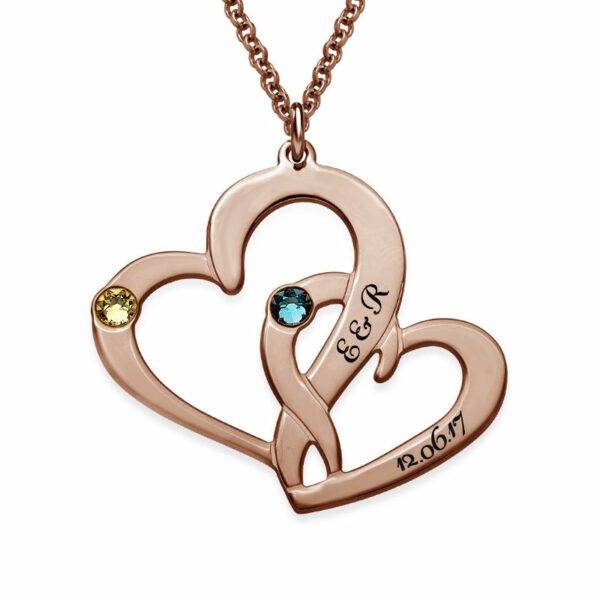 Entwined Love Heart pendant Necklace