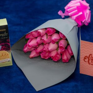Exotic Pink Roses with Wedgewood Biscuits