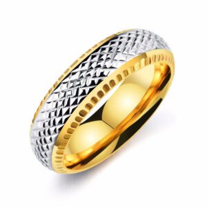 Gold and Silver Men's Ring
