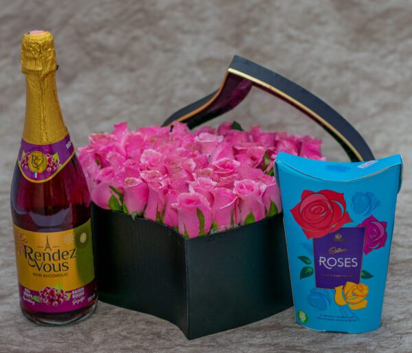 A Flower Box, Rendez Vous Drink and Cadbury Roses