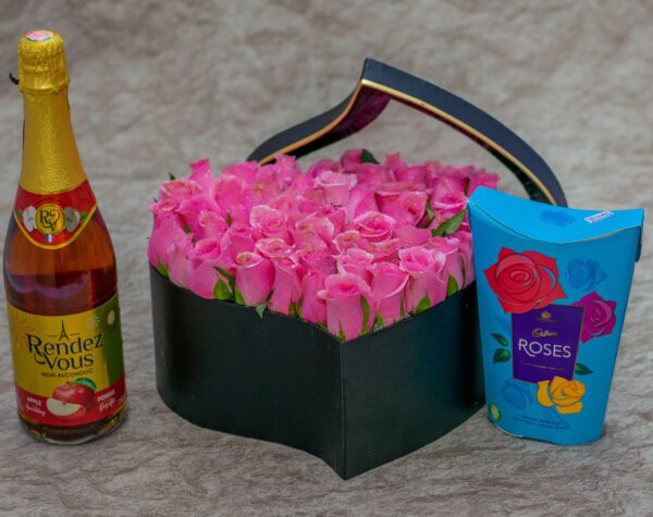 Aurora Flower Box, Rendez Vous Drink and Chocolates