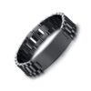 Custom Engravable Black Stainless Steel Bracelet