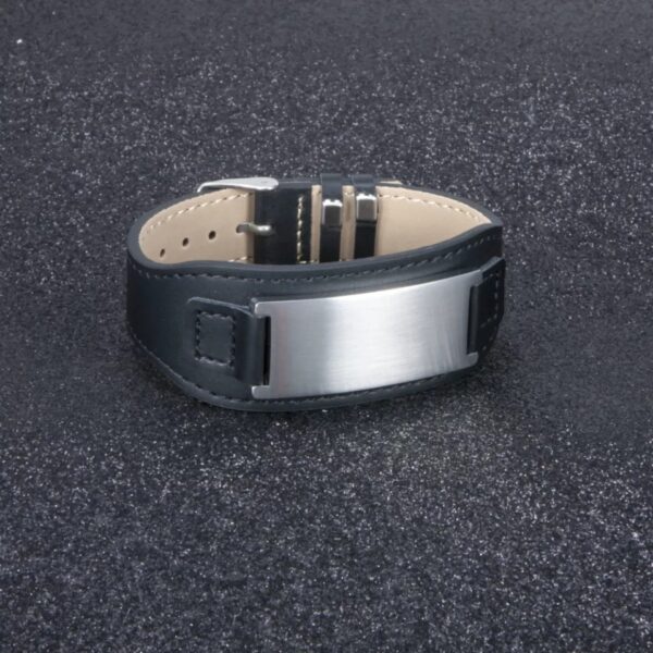 Custom Engravable Leather Bracelet