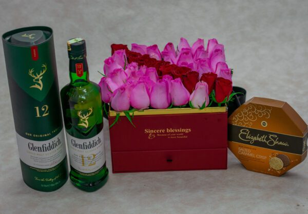 Exquisite Flower Box with Ferrero Rocher Chocolates