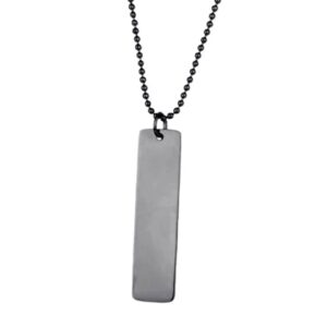 Flat Bar Pendant Necklace Gift for Her