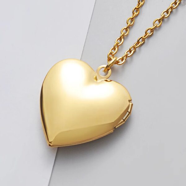 Locket Necklace -Gold Stainless Steel
