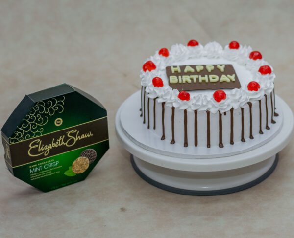 Simple Vanilla Cake and Elizabeth Shaw Mint Crisp Chocolate