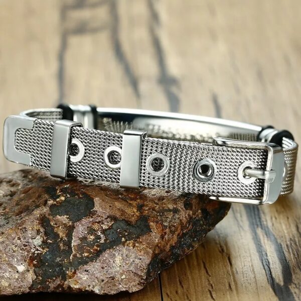 Stylish Engravable Stainless  Steel Designer  Bracelet