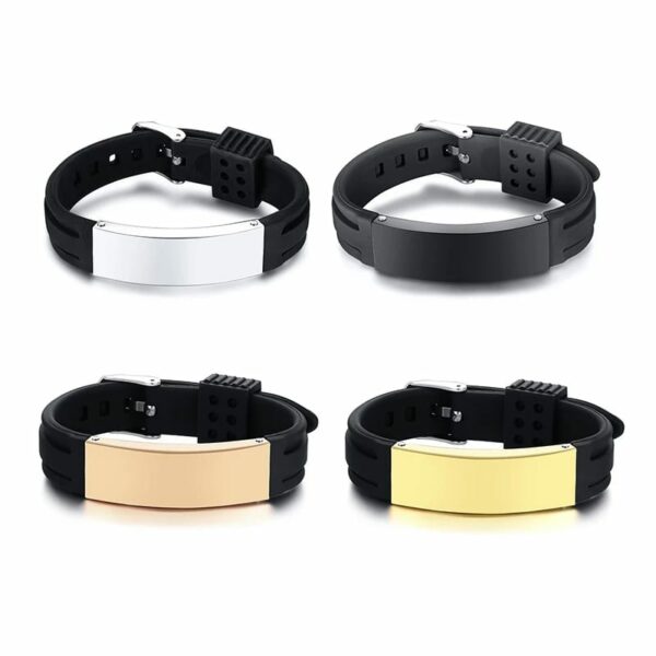 Unisex Rubber Strap Bracelet