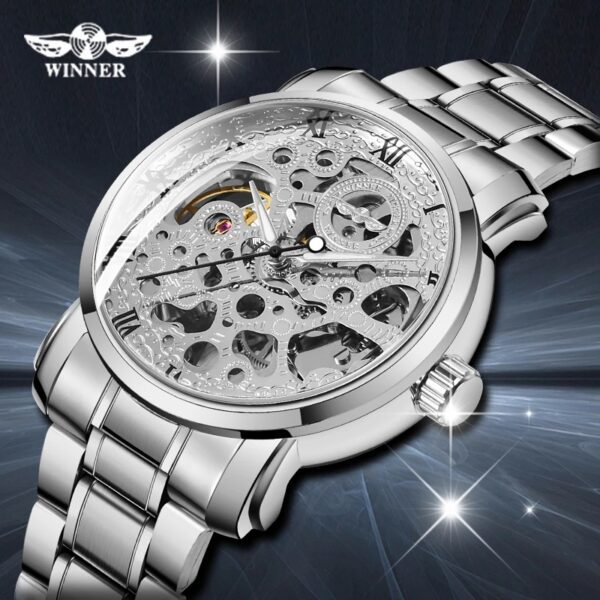 WINNER HOO5M Stainless Steel Men's Watches