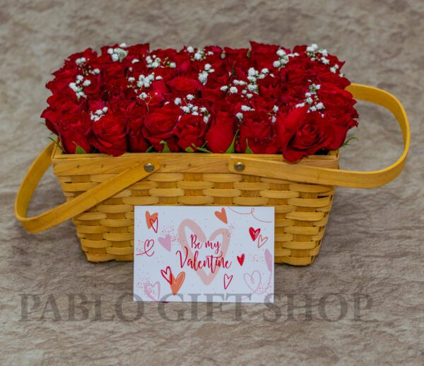 Alisa Flower Box- Red Roses