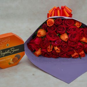 Amazing Rose Flower Bouquets & Chocolate Set
