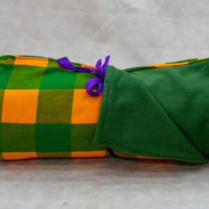 Green-Yellow Maasai Fleece Blanket