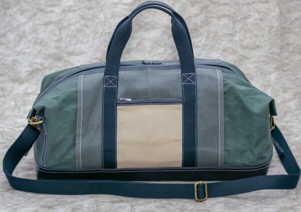 Leather-Canvas Travel Bag