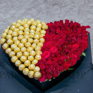 Loving You Heart-Shaped Flower Box