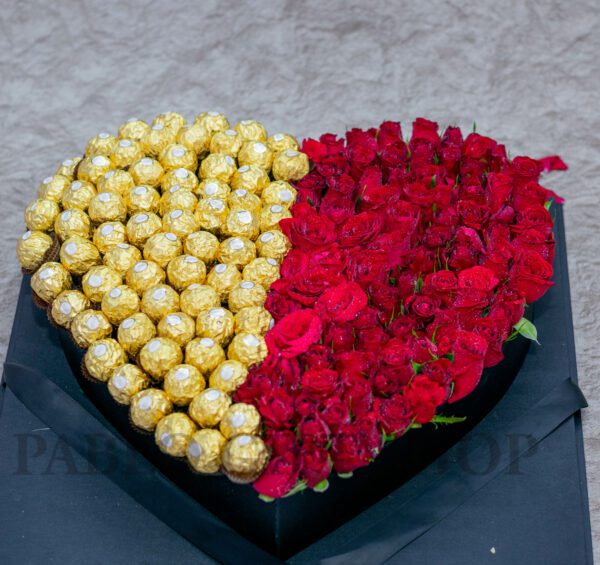 Loving You Heart-Shaped Flower Box