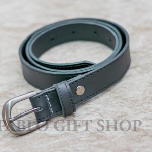 Black Leather Women's Belt
