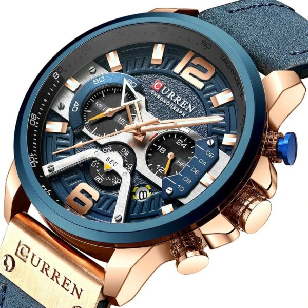 Curren M-8329 Men Leather Wristwatch